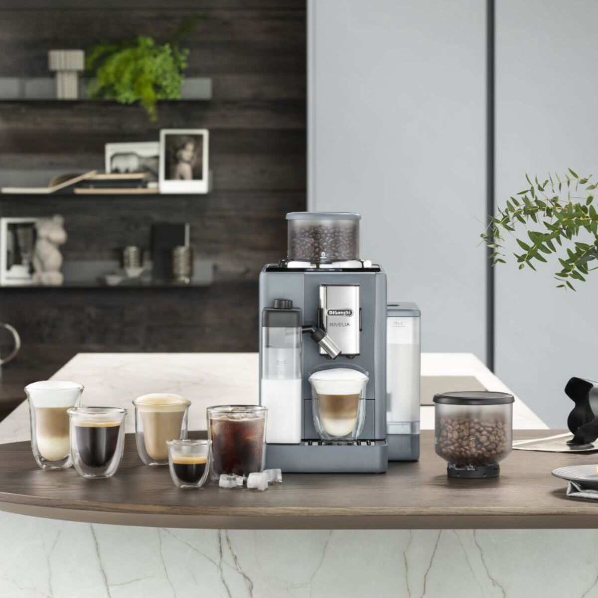 Expresso Broyeur DELONGHI FEB4455.G Rivelia Latte Gris