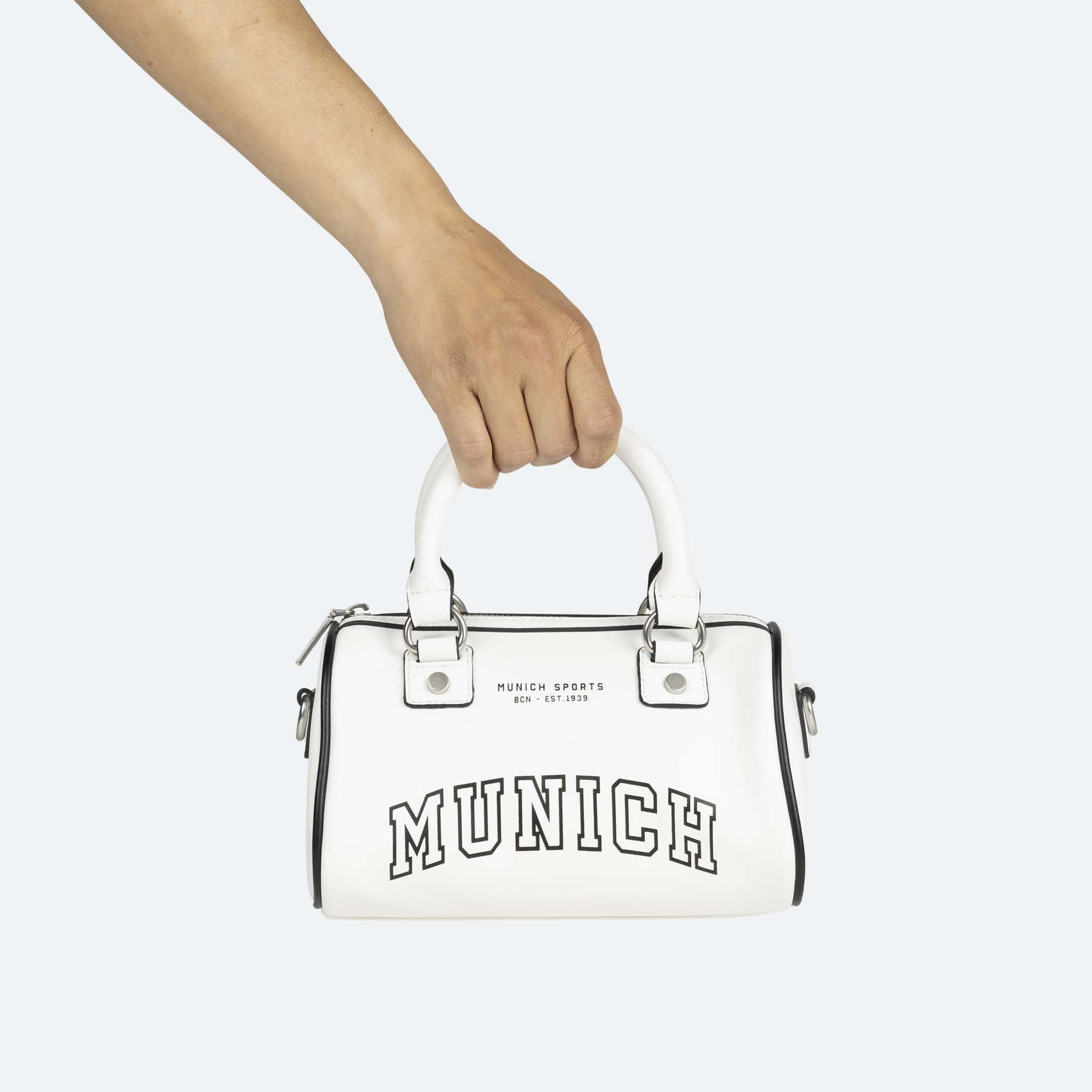 COURT CROSSBODY BARREL C/WHITE
