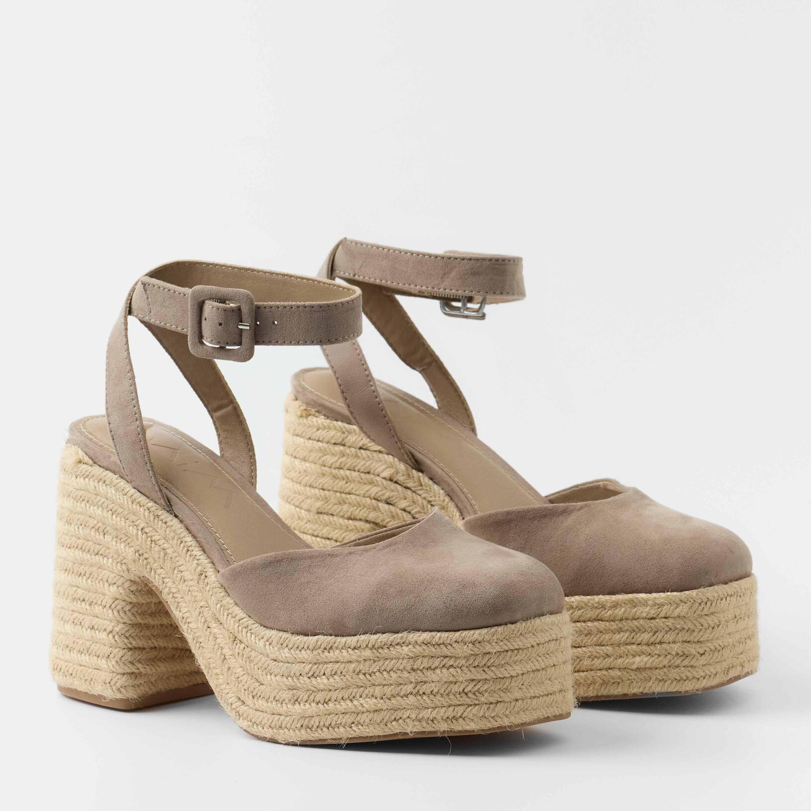 Sandalias de tacón Tina Topo Straw 11.5 cm