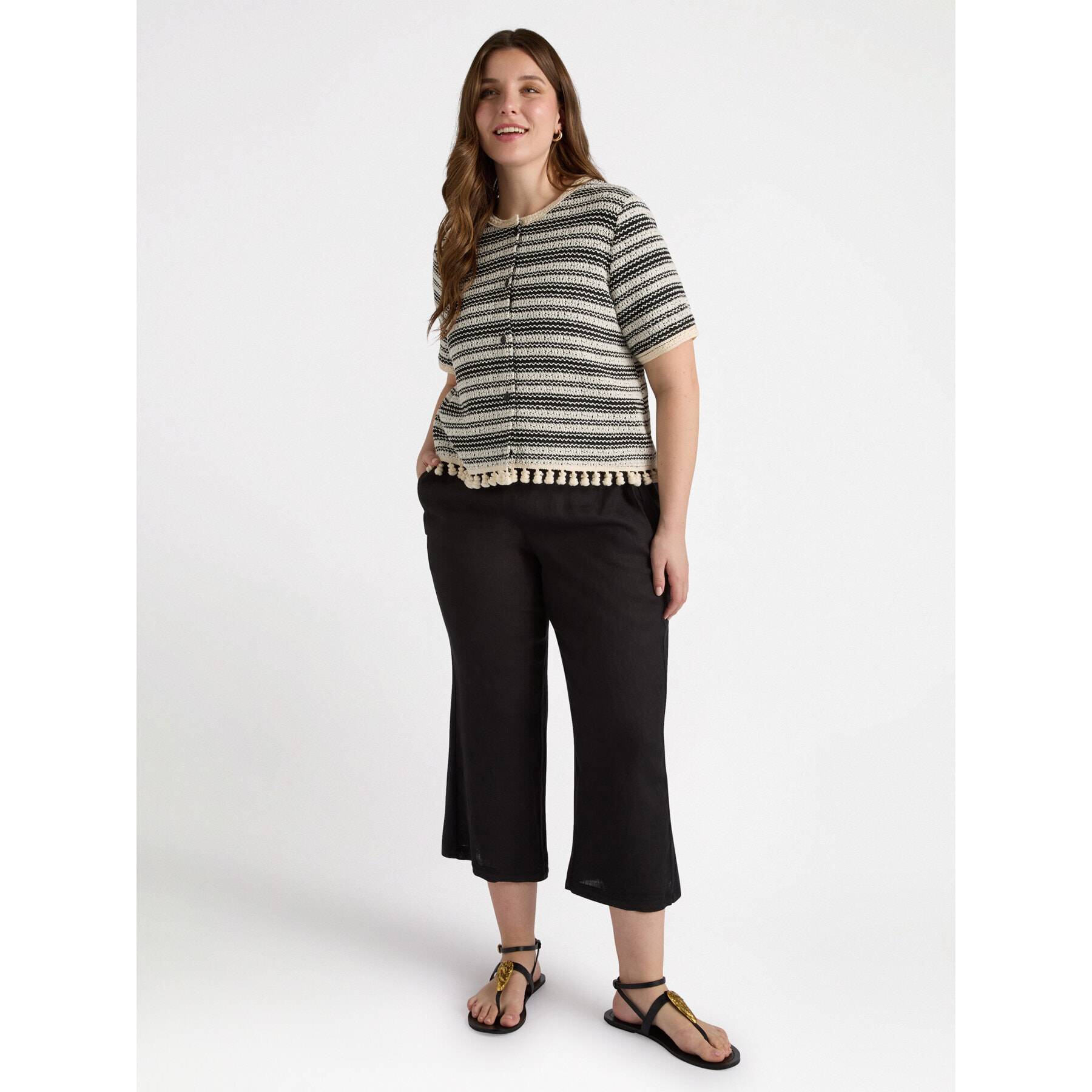 Fiorella Rubino - Camicia in stile etnico - Nero