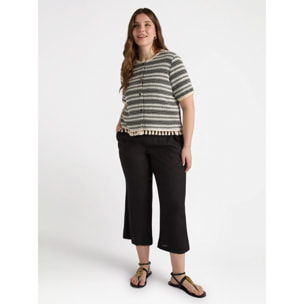 Fiorella Rubino - Camicia in stile etnico - Nero