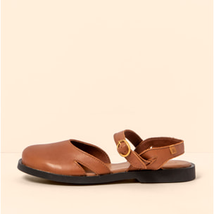 Sandalias N5874 SOFT NAPPA CUERO/ ARENISCA color Cuero