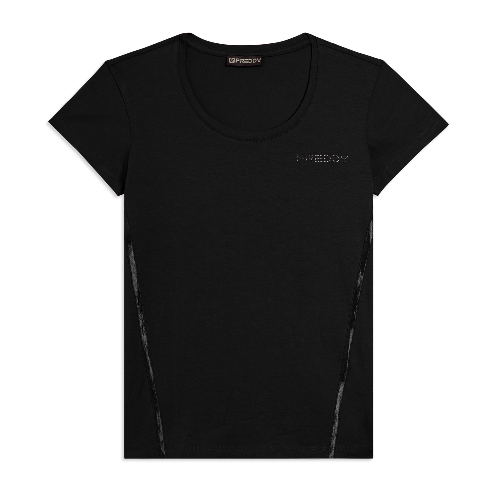 T-shirt Manica Corta con Logo FREDDY e Inserti Elastici