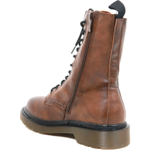 ANFIBIO ALTO CON ZIP MARRONE