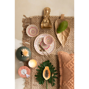 J-Line assiette Jam - porcelaine - mix - 2 pcs