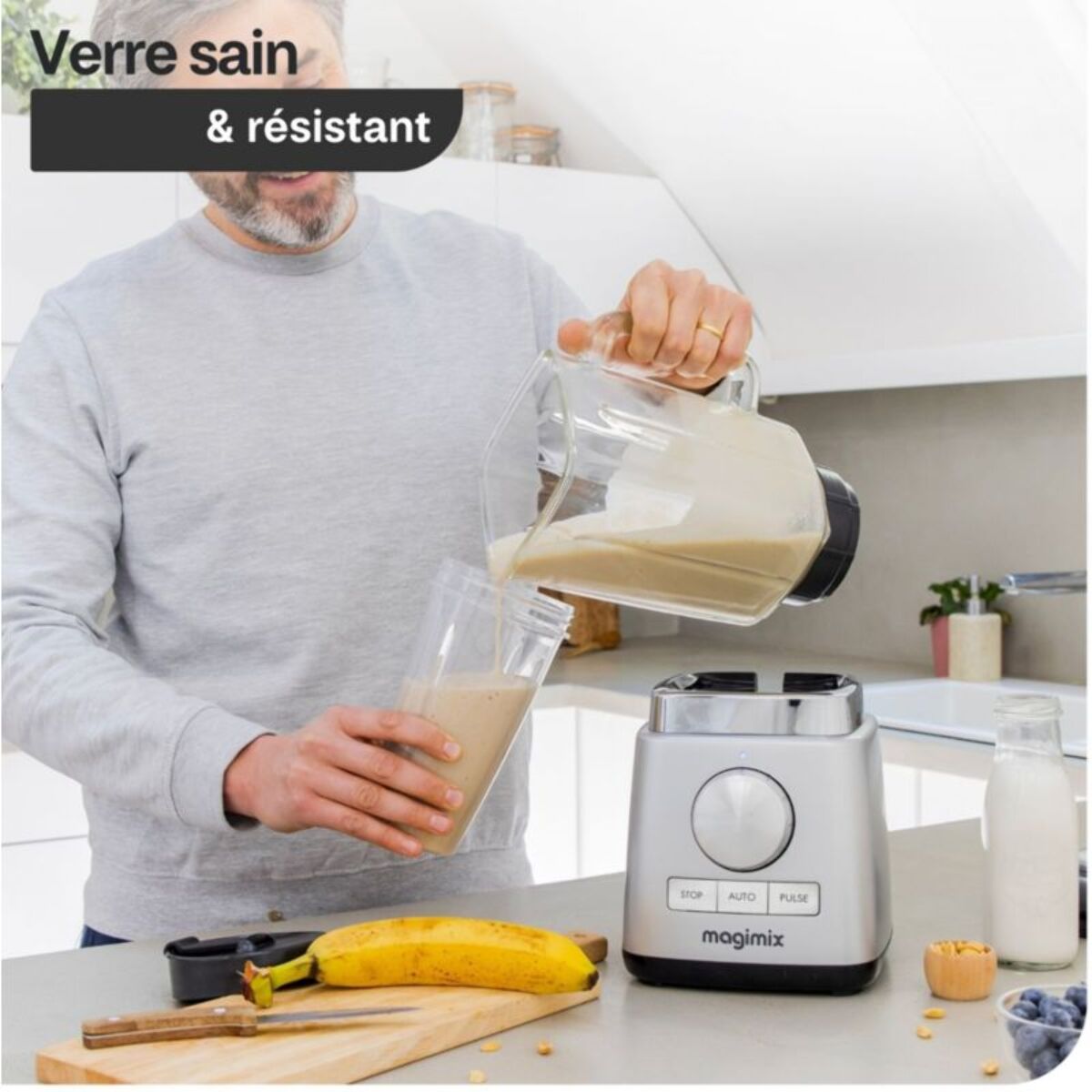 Blender MAGIMIX Power 4 rouge 11629