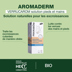 Pranarom - Solution anti-verrues pieds et mains - Bio - 10 ml