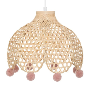 Suspension enfant - bambou et métal - H22 cm