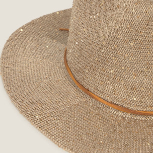 Sombrero de playa
 May color dorado Poliéster