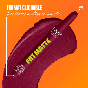 NYX Professional Makeup Fat Matte Rouge à Lèvres Mat Crémeux Berry Smooth