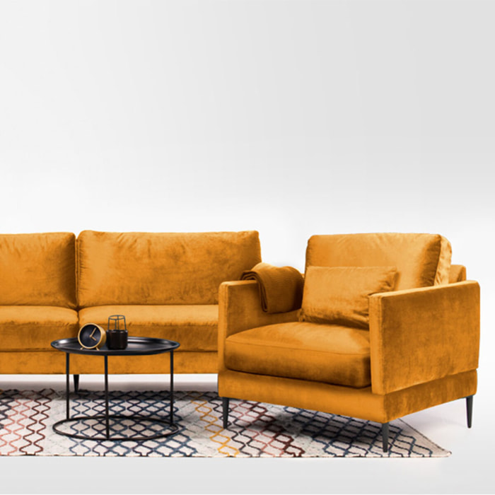 Fauteuil Splendido Velours - 1 Place