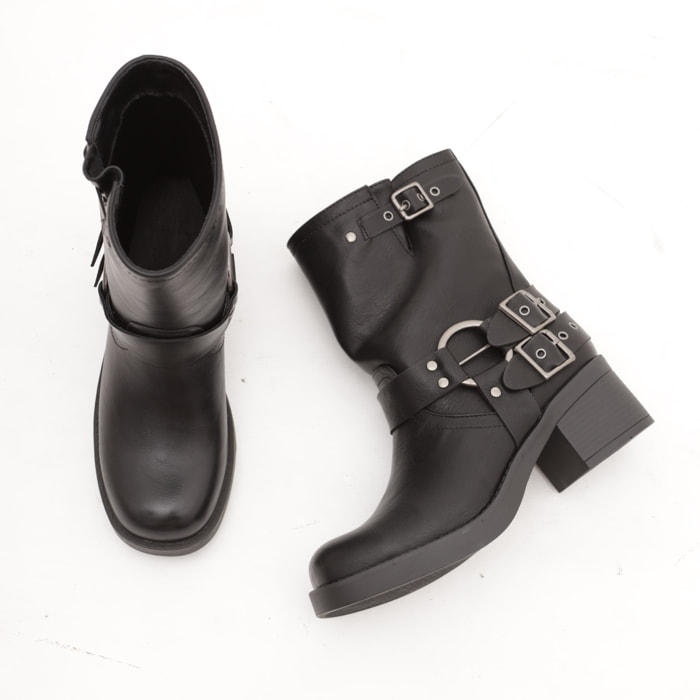 BIKER TACCO CHOCOLA' NERO