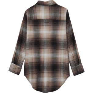 Camicia oversize a quadri