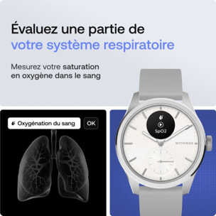 Montre santé WITHINGS Scanwatch 2 42mm Blanche