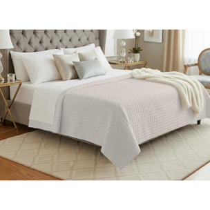 Trapuntino Estivo Leggero 100gr Ideale Primavera/Estate In 100% Raso Cotone Tinta Unita Avorio SV