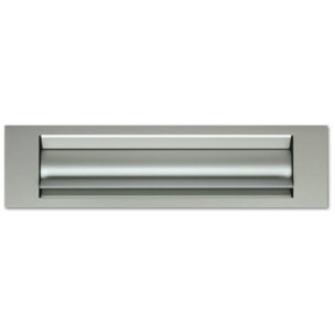 Entrée de courrier isolante GOETTENS - 236x30 mm - anodisé argent - T60110000