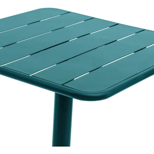 Table haute de jardin Phuket Bleu canard