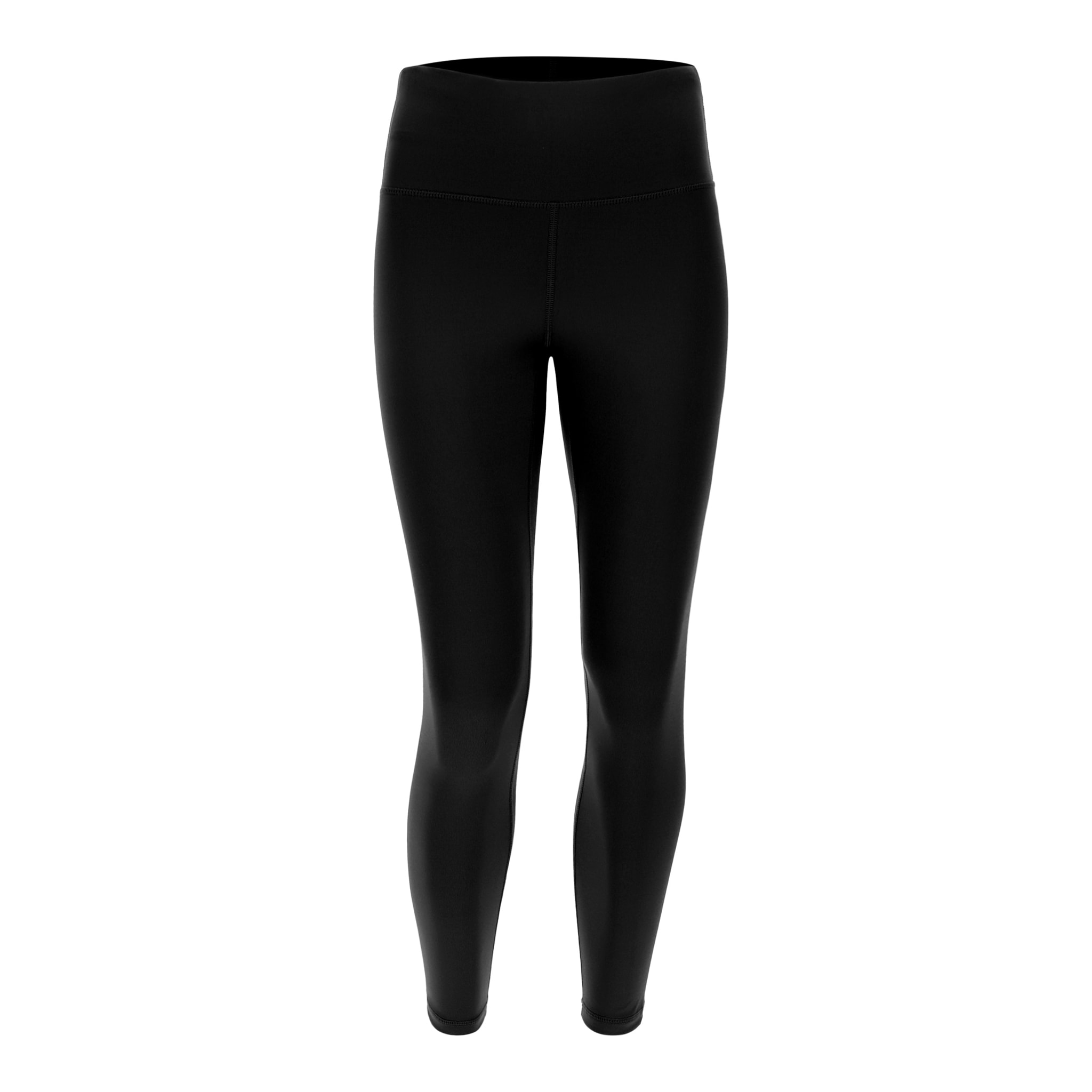 Leggings donna fitness 7/8 vita alta in tessuto tecnico