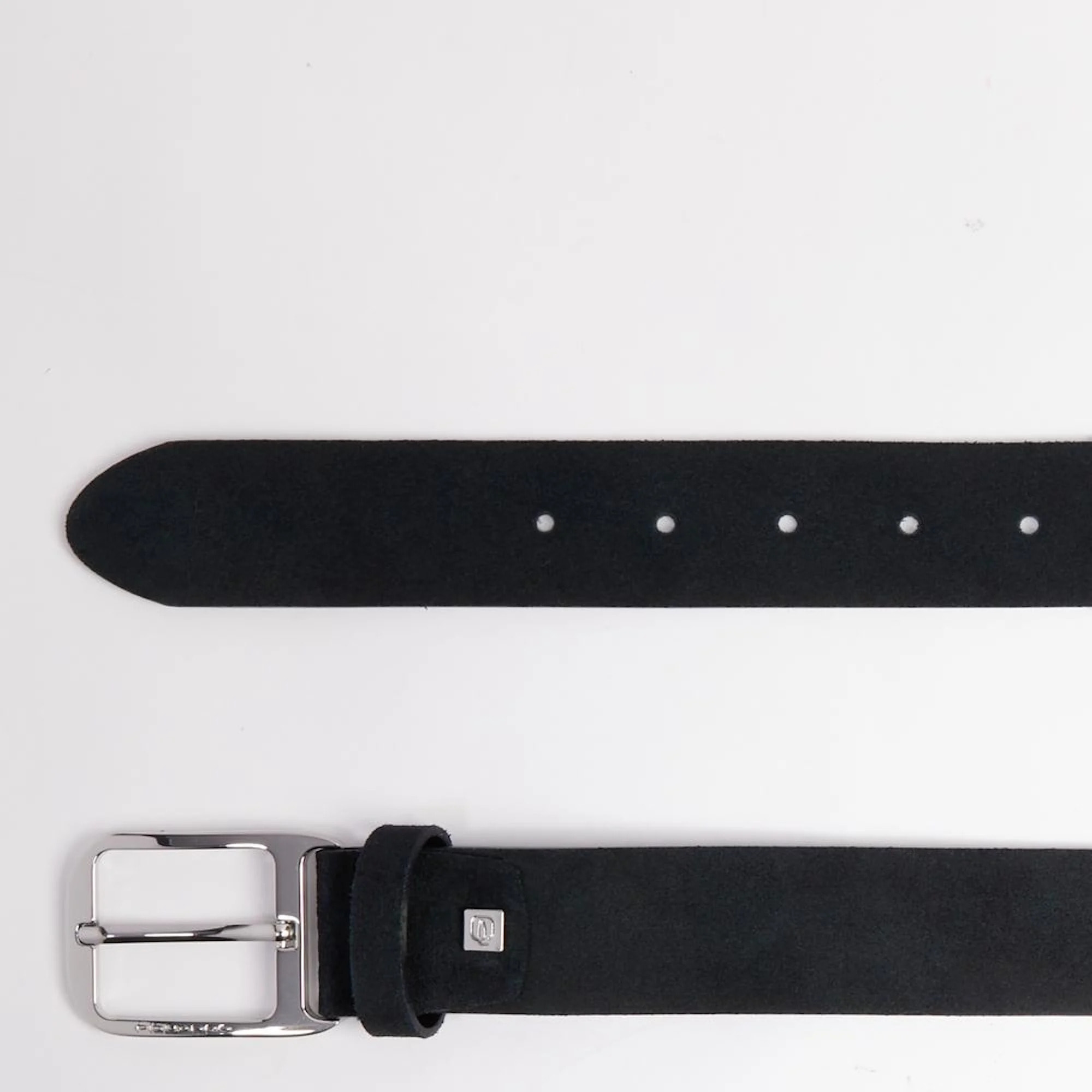 Piquadro Cintura in pelle scamosciata con fibbia ad ardiglione