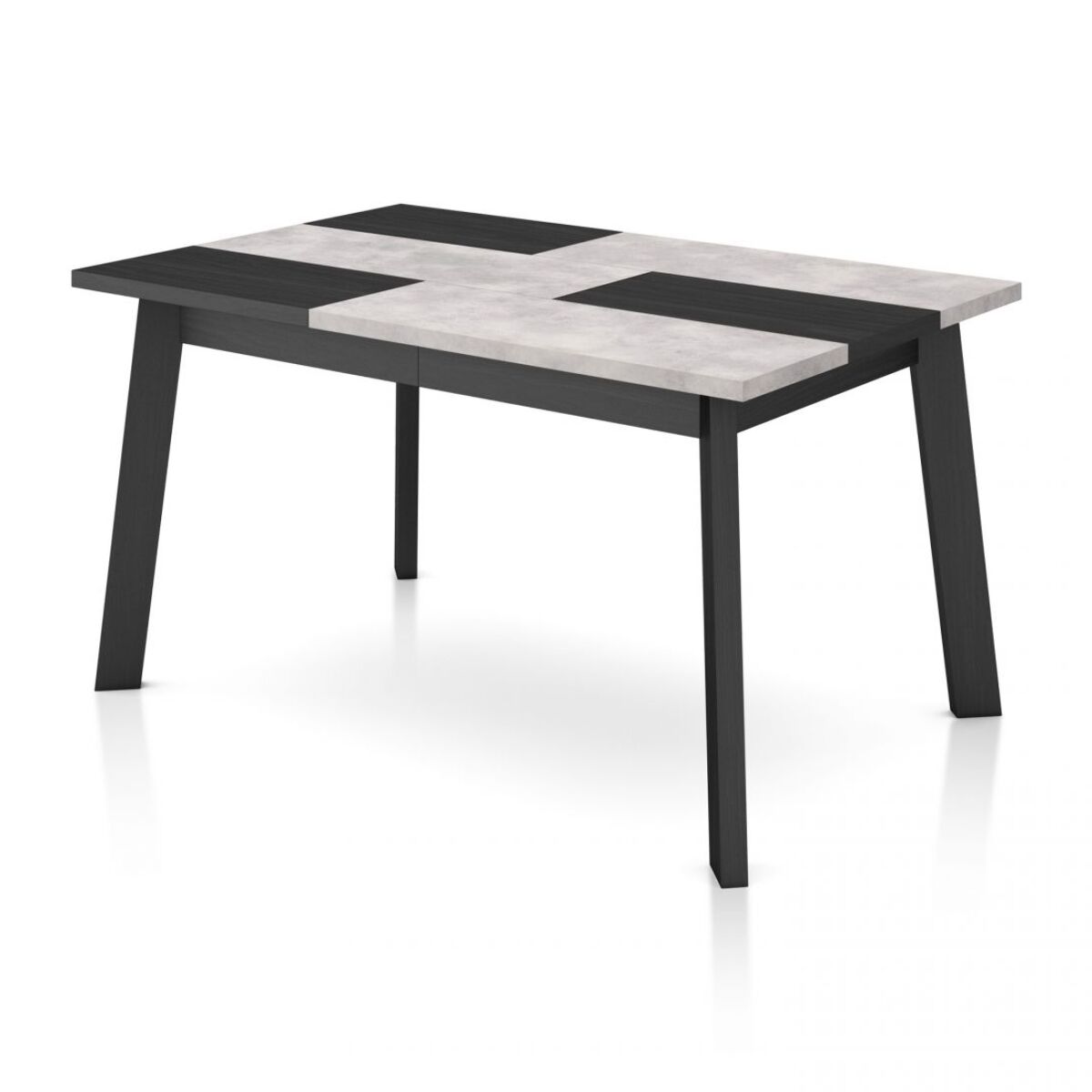 Mesa de comedor Naira 140 Negro Cemento Negro