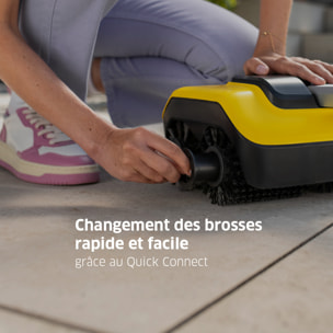 Nettoyeur de terrasses KARCHER PCL 6 - 4 brosses rotatives - idéal terrasse en bois