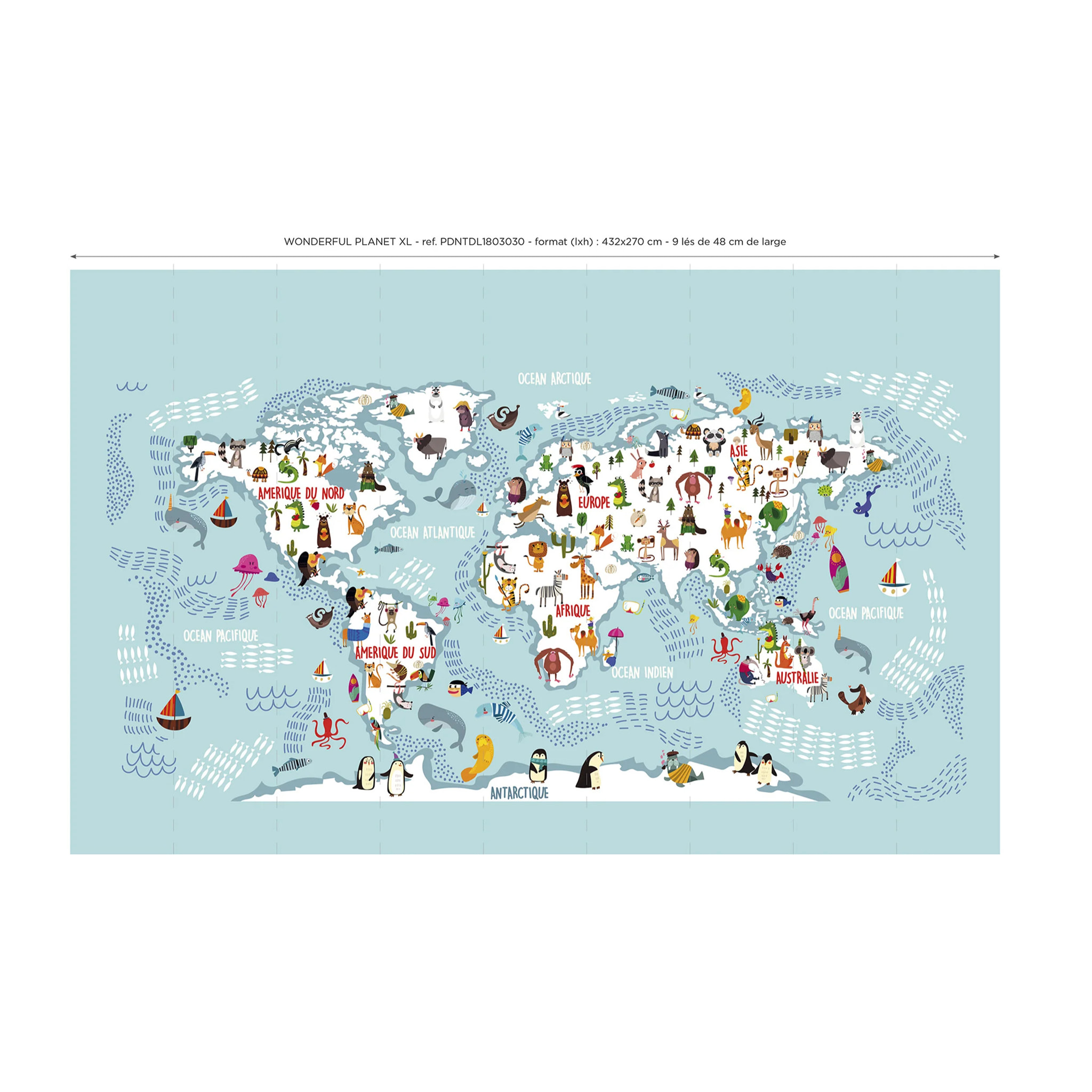 Papier peint panoramique Wonderful Planet