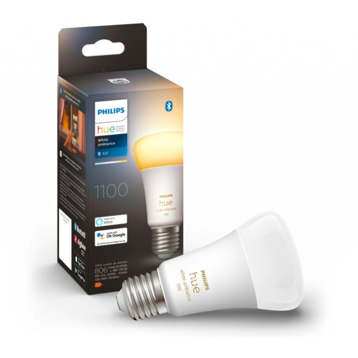 Ampoule LED connectée PHILIPS HUE White Ambiance E27 75W