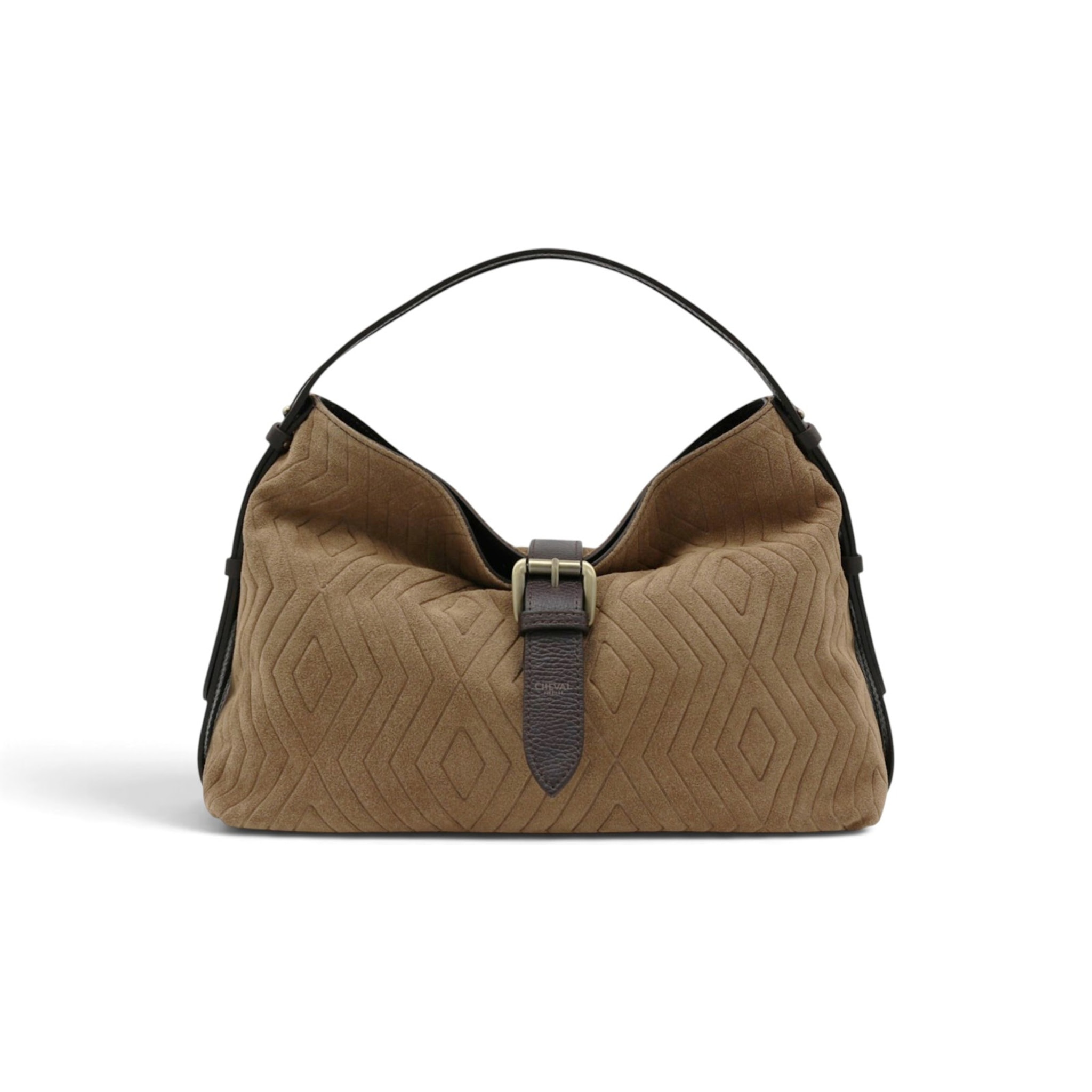 Borsa a Spalla Cheval Firenze Cloe Suede Taupe