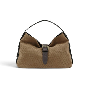 Borsa a Spalla Cheval Firenze Cloe Suede Taupe
