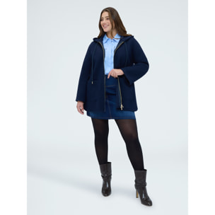 Fiorella Rubino - Minifalda de denim línea A - Azul