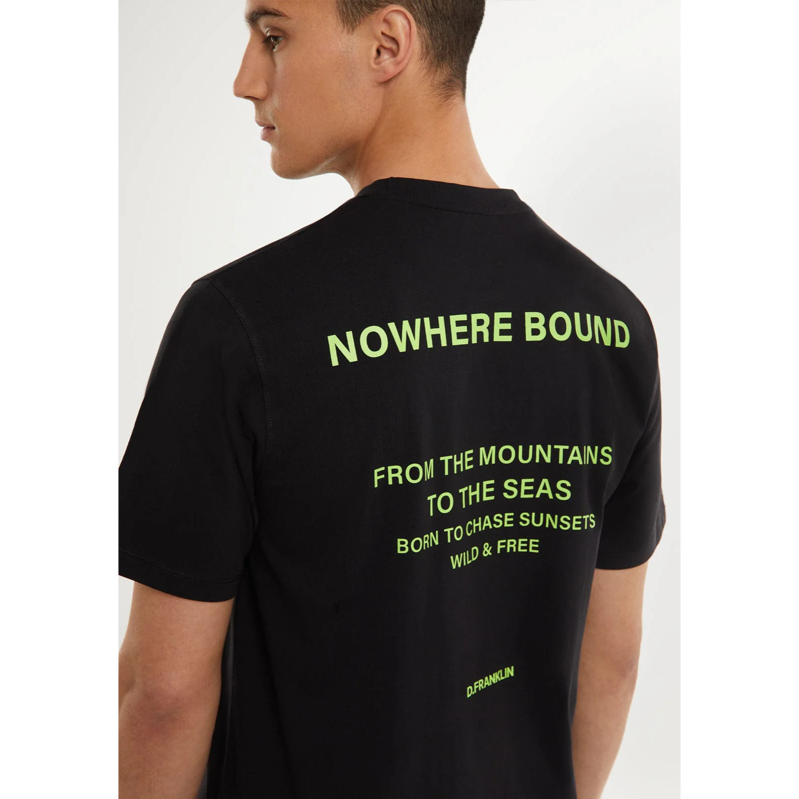 Camiseta de Hombre Nowhere Bound Negro / Lima D.Franklin