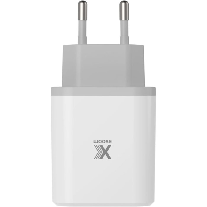 Chargeur secteur XMOOVE 30W USB-C et USB-A PowerDelivery