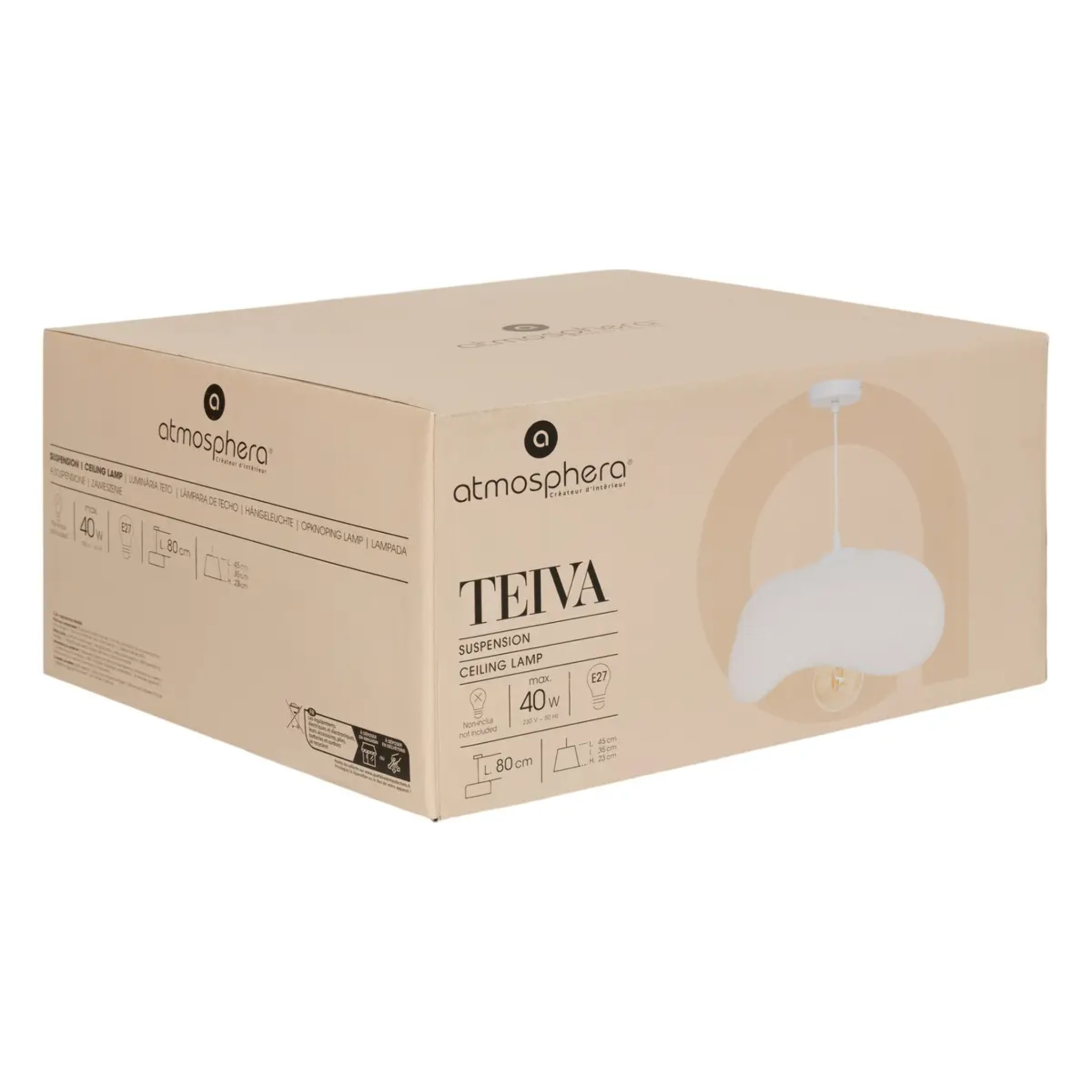 Suspension Teiva blanche