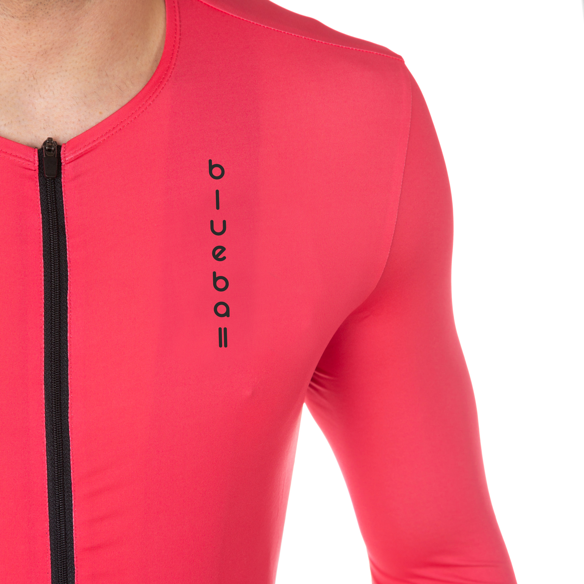 MAILLOT CICLISMO MANGA LARGA HOMBRE BLUEBALL EN ROJO