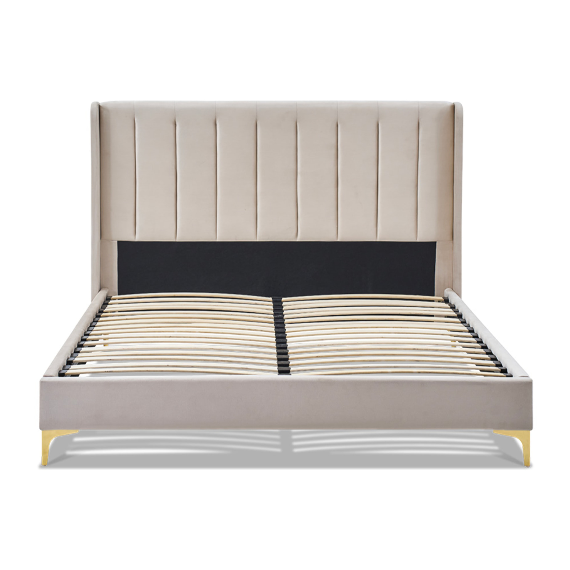 Sommier avec tête de lit Lavezzi | Coloris Beige