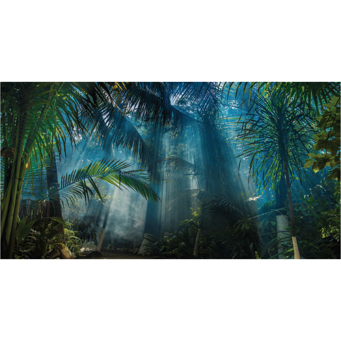 Papier peint panoramique jungle préencollé tropicale H 250 x L 480 cm