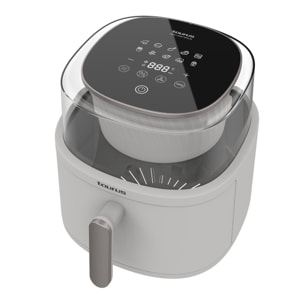 Freidora De Aire Sin Aceite 6L | 1.550W | 10 Menús Predefinidos | Ventana 360º | Auto Remover Function | Temporizador Digital 60' | Air Fryer Con Temperatura Ajustable - Taurus