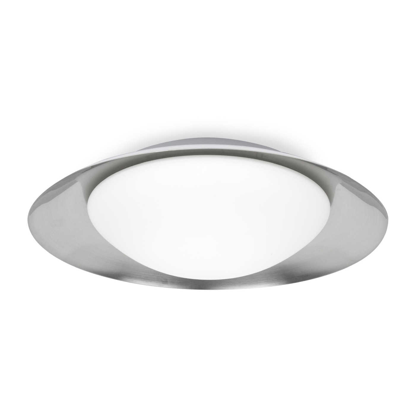 SIDE 390 Plafón blanco y níquel 15W