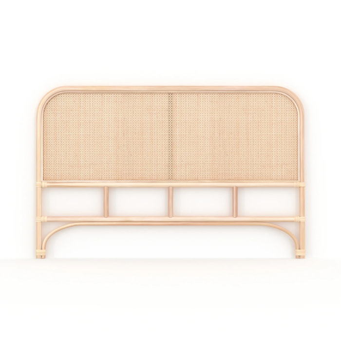 Tête de lit en rotin et cannage 140 cm - Naïra