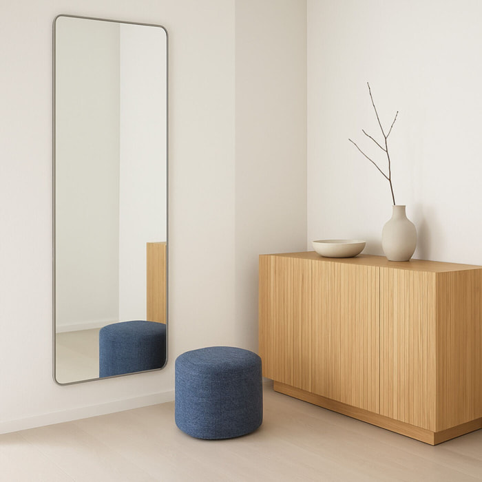 Miroir Curve rectangulaire 200x70cm beige Kare Design