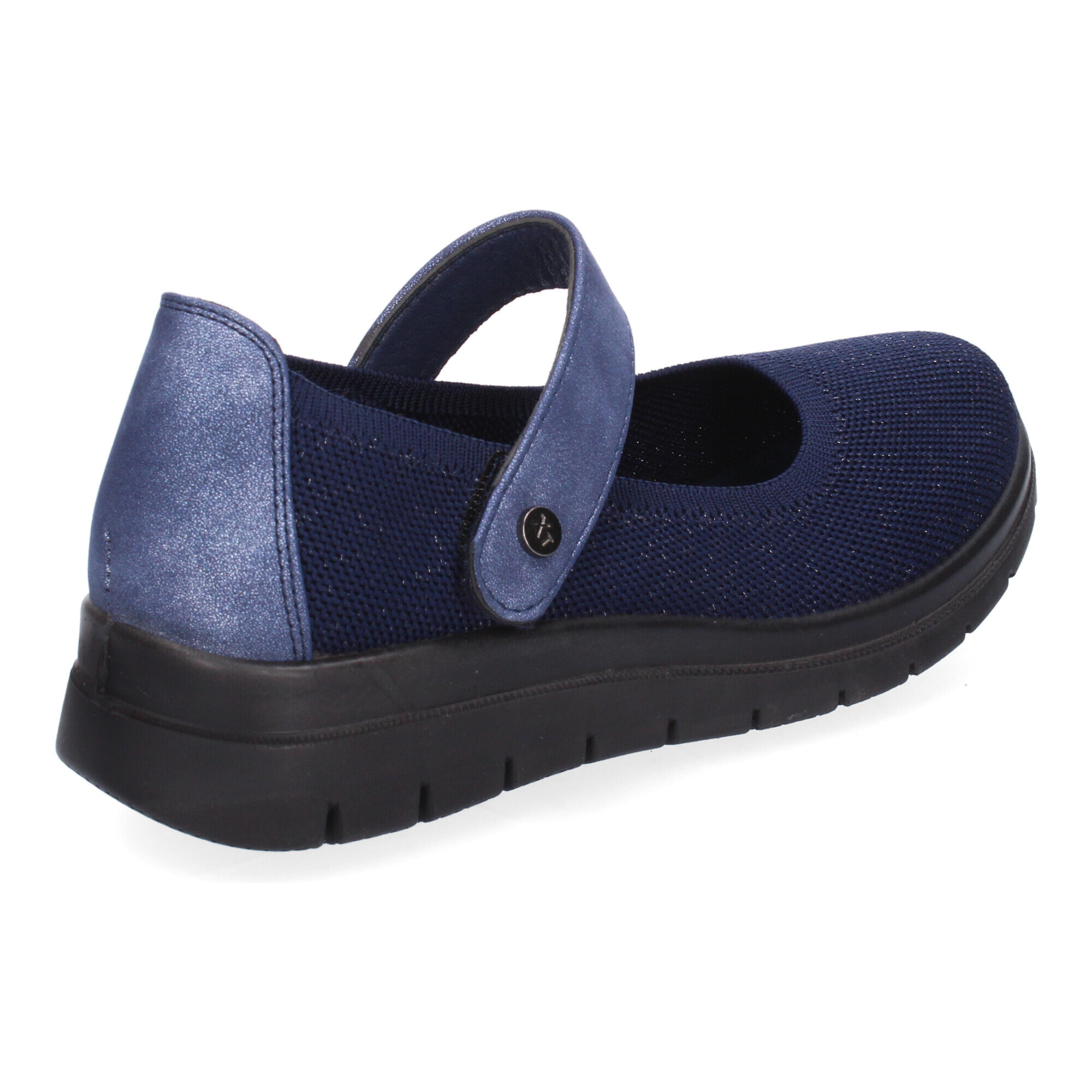 Zapatilla Plana Comoda para Mujer, Material Elastico, Cierre de cierre autoadherente