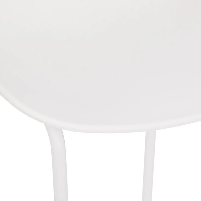 Tabouret de bar "Otac" - métal - blanc