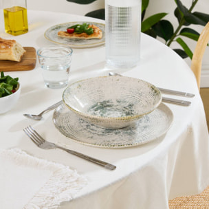 Assiette creuse Ariane D21cm vert