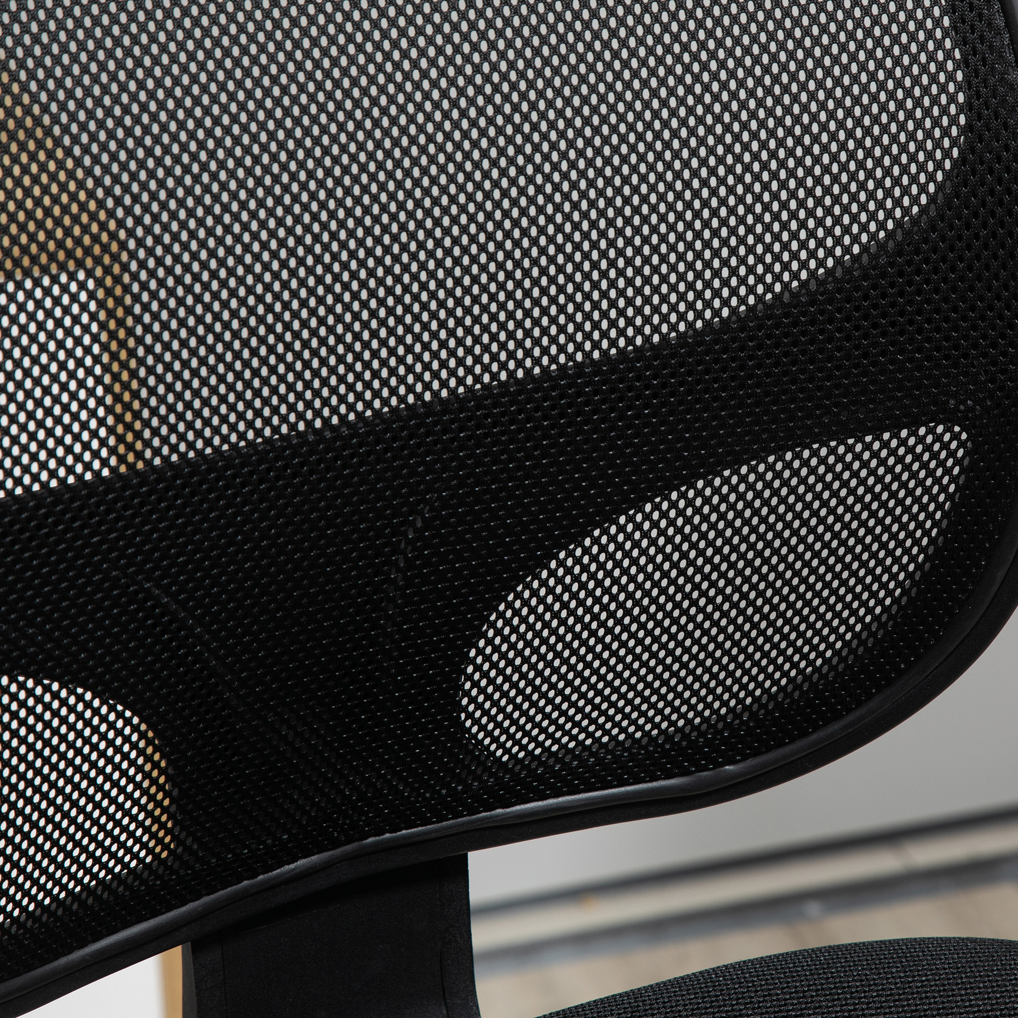 Chaise bureau ergonomique assise haute réglable 110-132cm pivotant 360° maille respirante noir