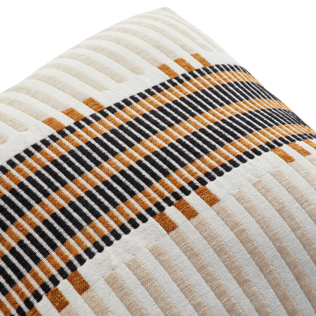 Coussin "Jangwa" jacquard lin 40x40cm