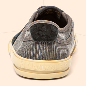 Zapatos N5954 WASHED COTTON BLACK/TEKO color Black