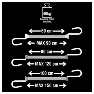 Tendeurs twin wire MASTERLOCK Lot de 6 - 3040EURDAT