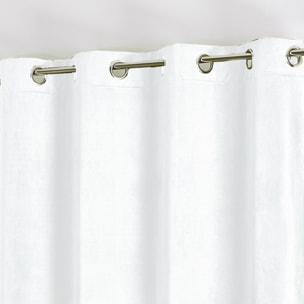 Rideau en velours feutré uni - Blanc