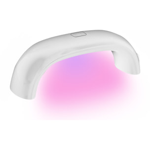 DAM Lámpara de secado de uñas UV ultravioleta 9W USB. Para esmaltes especiales tipo semipermantente, acrílico, etc. 14,5x4x5 Cm. Color: Blanco