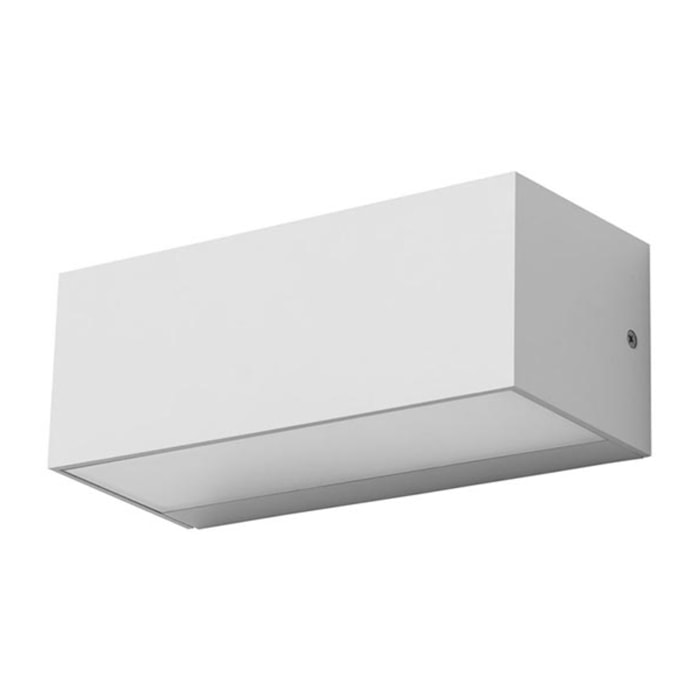 Ara big aplique exterior de empotrable de pared para bombilla E27 en color blanco